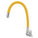 Torneira Cozinha De Parede Tubo Gourmet Flexível Amarelo