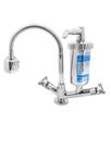Torneira Cozinha Filtro Bancada Pia Mesa Gourmet Flexível Copo ABS Luxo