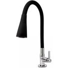 Torneira Cozinha Flexível Cone Preto 1/4 de volta - Luxo