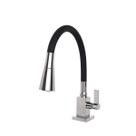 Torneira Cozinha Flexível Quadrada Bancada Cone Preto 2 Jatos Gourmet CasaGrande Mundial - Um Novo Conceito.