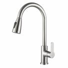 Torneira Cozinha Gourmet Aço Inox Monocomando Bica Giratória 360 Chuveirinho Flexível