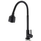Torneira Cozinha Gourmet Bancada/Mesa Preta c/ Ducha Flexível 1/4 volta