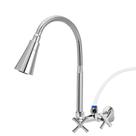 Torneira Cozinha Gourmet Cone Cromado Metal Com Saida Para Purificador Soft medida 3 oitavos