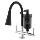 Torneira Cozinha Gourmet Filtro Tubo Cone Luxo preto black
