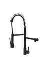 Torneira Cozinha Gourmet Misturador Duo Spray Mesa Preta ME01B Doan