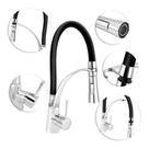 Torneira Cozinha Gourmet Monocomando Preta Flexível - império ind Torneira Cozinha Gourmet Monocomando Preta Flexível - império ind