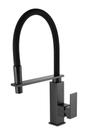 Torneira Cozinha Gourmet Quadrada Preto Fosco - DeckCasa Torneira Cozinha Gourmet Quadrada Preto Fosco - DeckCasa