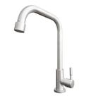 Torneira Cozinha Inox 304 90 graus 1/4 de volta Escovado 5/8