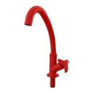 Torneira Cozinha Mesa Bica Móvel Alta Dalia Abs Red Socelplast