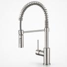 Torneira Cozinha Monocomando Inox Flexivel 360 Jato Duplo Quente Fria Gourmet