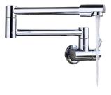 Torneira Cozinha Parede 360 Rotação Flexível Tanque Exótica Moderna Cromada Prateada Extensível Grande Lavatório Simples Jato Luxo