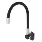 Torneira Cozinha Parede Quadrada Gourmet Luxo Black Edition