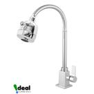 Torneira Cozinha Plaza Gourmet Bancada Metal Luxo Quadrada 1/4 Volta c-70 Cód. 3599