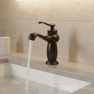 Torneira de Bancada Misturador Água Quente Fria Banheiro Lavabo Lavatório Estilo Vintage Metal