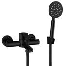 Torneira de banheira de parede Aolemi Matte Black com dispositivo portátil