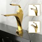 Torneira de Banheiro Lavabo Luxo Paris Monocomando Dourada GoldenX