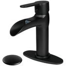 Torneira de banheiro SOKA Matte Black Waterfall Single Handle