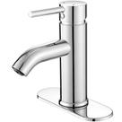 Torneira de banheiro VOTON Modern Chrome de alça única com mangueiras 3/8