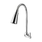 Torneira de Cozinha Cromada de Parede Tidra C62 com Flexível