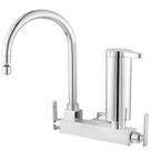 Torneira de Cozinha de Parede com Filtro com Arejador Articulado 1/4VT 3574 C68 Perfetto Cromado Metais Imperatriz