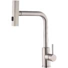 Torneira de Cozinha Ducha Extensível Monocomando Inox Escovado