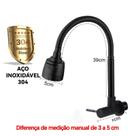 Torneira de cozinha em aço ligas preto fosco Cor:Modo duplo-ligas