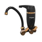 Torneira de Cozinha Filtro Parede Premium Bica Móvel Acquabios 1019-0003 Preto-Dourado