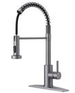 Torneira de cozinha FORIOUS Grey com pulverizador suspenso SS