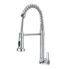 Torneira de Cozinha Gourmet Alavanca para Bancada Cromado Triplo com Extensor de Spray Prata OEM