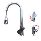Torneira De Cozinha Gourmet Extensível Misturador Com Conjunto Kit Fixação Completo
