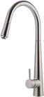 Torneira de Cozinha Gourmet Monocomando Misturador Extensível Arco Escovada - Nilo