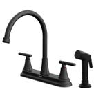 Torneira de cozinha Hurran 8" High Arch Stainless Steel Black