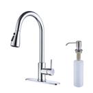 Torneira de cozinha Keer Polished Chrome com dispensador de sabão
