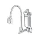 Torneira De Cozinha Metal De Parede Com Filtro Cano Flexível Cromada Torneira De Cozinha Metal De Parede Com Filtro Cano Flexível Cromada