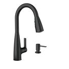 Torneira de cozinha Moen Haelyn Matte Black com Power Boost 87627BL