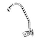 Torneira de Cozinha Parede Bica Móvel Metal Cromado