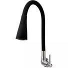 Torneira de cozinha parede pia gourmet Preta 2 jatos ABS