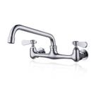 Torneira de cozinha Phivan Commercial de 20 cm para montagem na parede central cromada