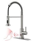 Torneira de cozinha sem toque FORIOUS Brushed Nickel com pulverizador Torneira de cozinha sem toque FORIOUS Brushed Nickel com pulverizador