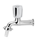 Torneira De Jardim Cromada Tanque Cozinha Romis DN20 Com Bico de Plástico Área de Serviço Mvs