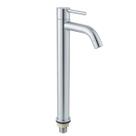 Torneira de Mesa Alta Inox 30cm para Cuba de Banheiro