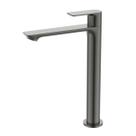 Torneira de mesa cuba pia para Banheiro Lavatório Lavabo Bica Alta Slim Redonda Cinza Grafite Metal WJ1198MKCZ Linha Mykonos