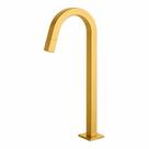 Torneira de mesa para Banheiro Bica Alta Quadrada Dourado Fosco Torneira de mesa para Banheiro Bica Alta Quadrada Dourado Fosco