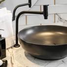 TORNEIRA DE MESA PARA LAVATÓRIO BICA MÉDIA 45º BLACK - 2151 45 BK-60 TORNEIRA DE MESA PARA LAVATÓRIO BICA MÉDIA 45º BLACK - 2151 45 BK-60