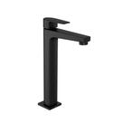 Torneira De Mesa Para Lavatório Com Bica Alta Para Cuba Level Black Matte Deca