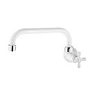 Torneira De Parede Bica Horizontal Para Cozinha Branca Maruja - Viqua Torneira De Parede Bica Horizontal Para Cozinha Branca Maruja - Viqua