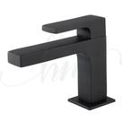 Torneira de Pia para Banheiro Quadrada Luxo Black Bica Baixa