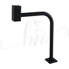 Torneira de Pia para Banheiro Slim Quadrada Black ¼ Volta Alta