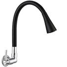 Torneira de Silicone Flexível de Parede para Cozinha 2 Jatos cor Preta Yab