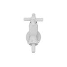 Torneira De Tanque 10cm ABS Cross Branca 1/2" - 3/4" Tigre